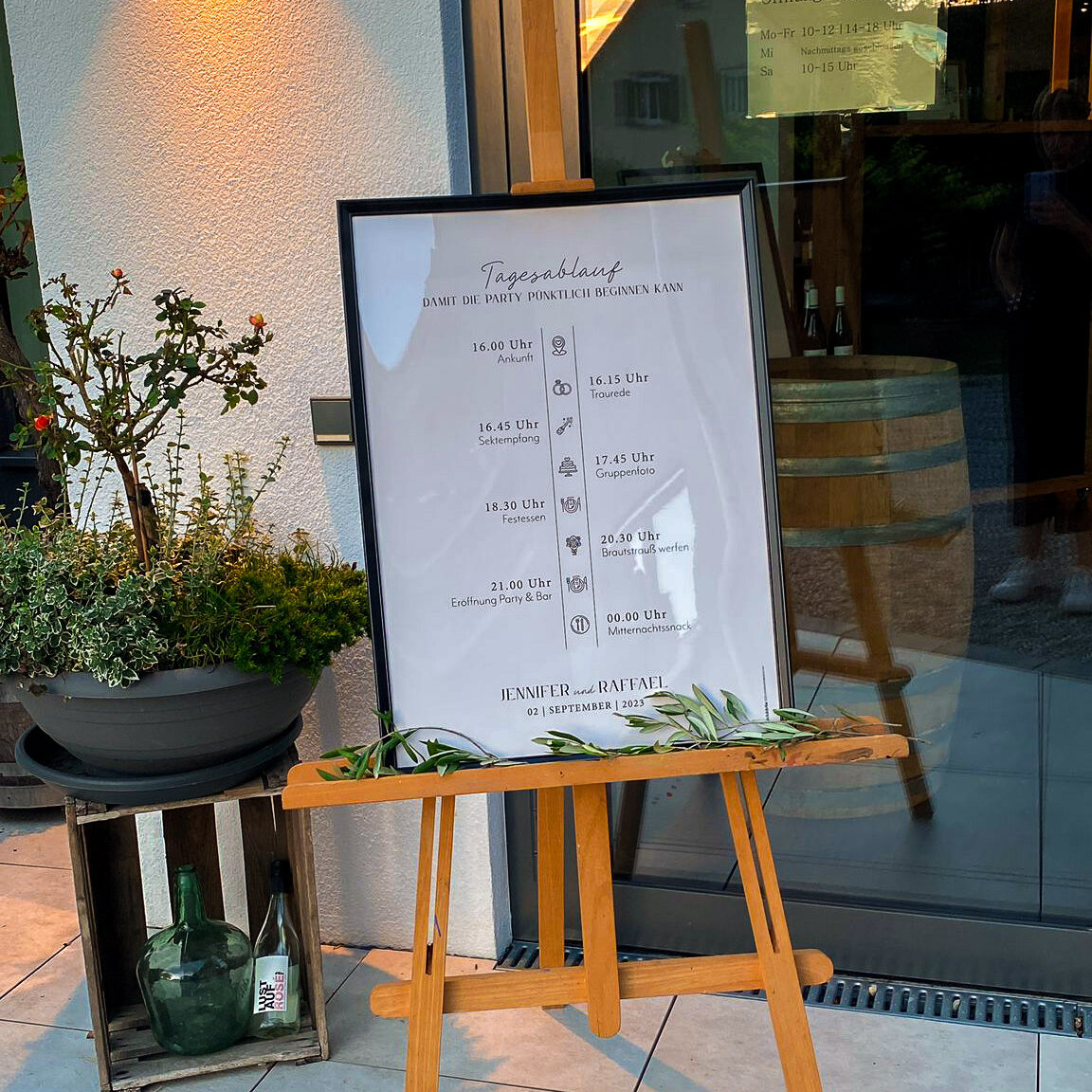 Hochzeit Tagesablauf
