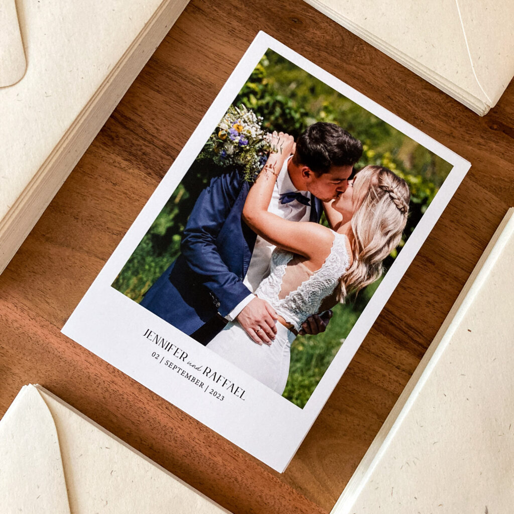 Hochzeitspapeterie Dankeskarten